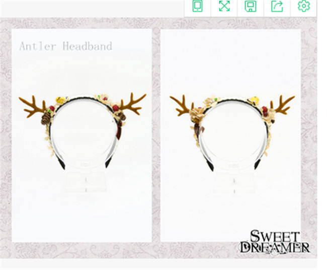 Cutie Creator ~Shepherd's Glen~ Antler Lolita Accessaries
