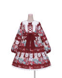Tommy Bear ~Strawberry Bear~ Lolita Dress for Kids/Adults -out