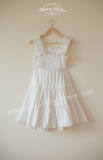 Sweet White Lolita Jumper Dress for Summer