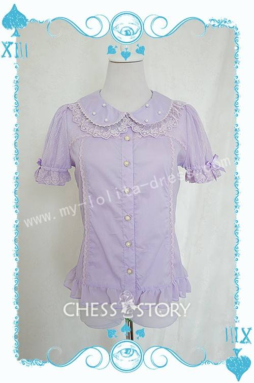 Chess Story Alice's Mad Tea Party Sweet Lolita Salopette