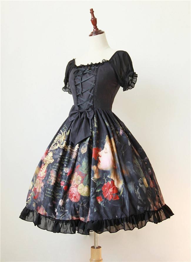 Neverland Lolita Maiden's Garden  Lolita Chiffon OP