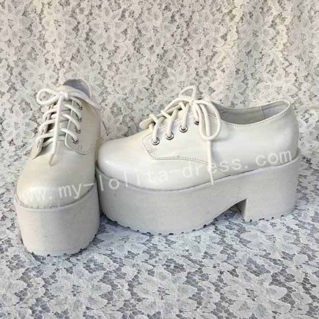 White High Platform Lolita Shoes
