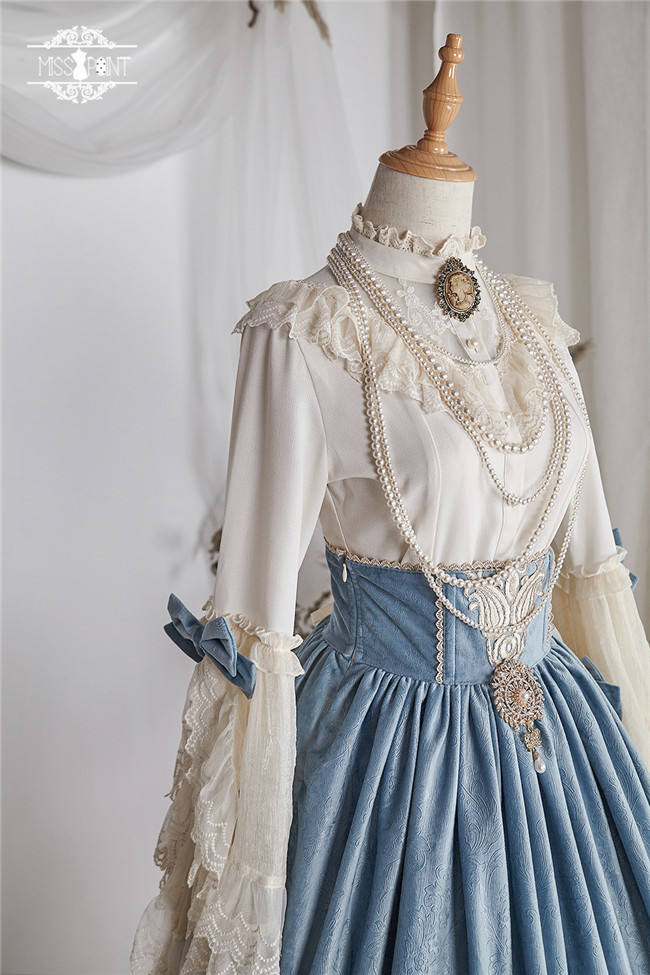Miss Point ~ Elizabeth~ Elegant Lolita Fishbone Skirt Tea Party Version -Custom Tailor Available
