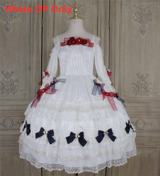 Little Dipper ~White Snow Lolita Vest + OP Set Short/Long Version