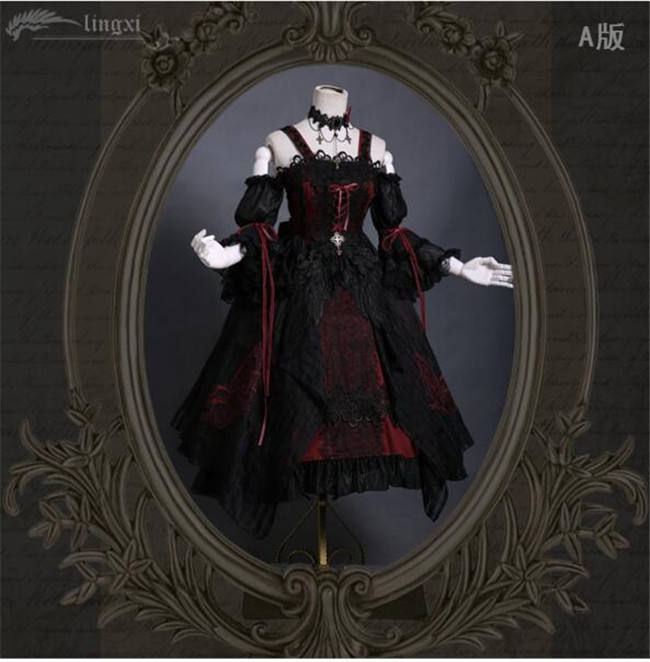 Odile~ Gothic Embroidery Lolita JSK Dress - Pre-order