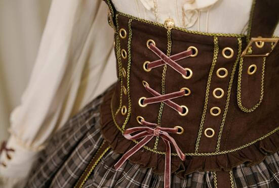 Little Red Riding Hood~ Classic Lolita Fish-bone Skirt + Blouse+Cape-Pre-order Closed