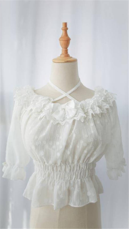 Neverland Lolita ~Dessert Lace Lolita Blouse -Ready MADE