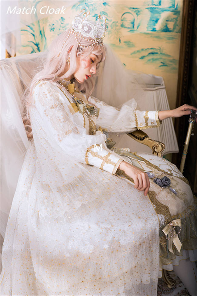Dawn Nightmare~ Elegant Lolita OP Bridal Design -Ready Made