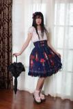 Neverland ~Chinese Palace Lanterns~ High Waist Skirt -Dark Blue M- IN STOCK
