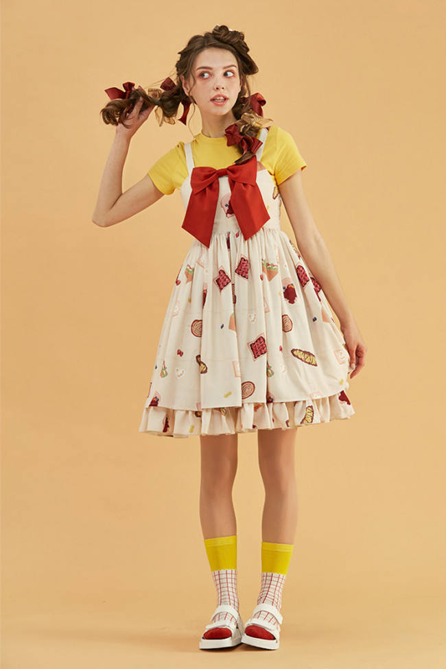 Remember To Eat Breakfast~ Sweet Lolita Jumper 2 Versions -Pre-order  Closed