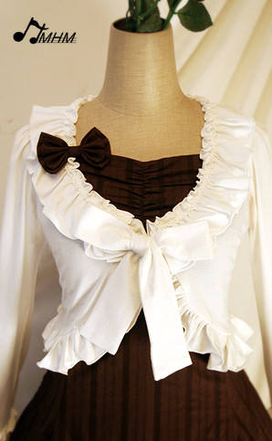 HMHM Frilled Long Short Sleeves Bolero