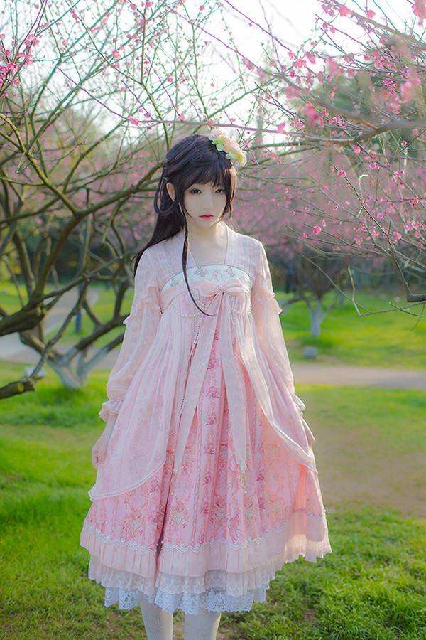 IchigoMikou ~Drizzle & Thin Clouds~ Hanfu Style Dress Qi Lolita Dress -In Stock