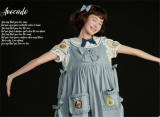 Hedgehog Avocado~ Sweet Sailor Style Lolita Surface Layer Dress Dairywear Version -Ready Made-OUT
