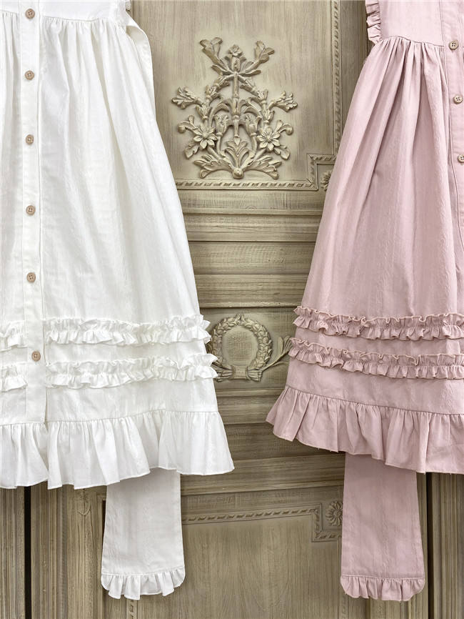 Little Dipper ~Pure Cotton Jacquard Lolita Apron -Ready Made