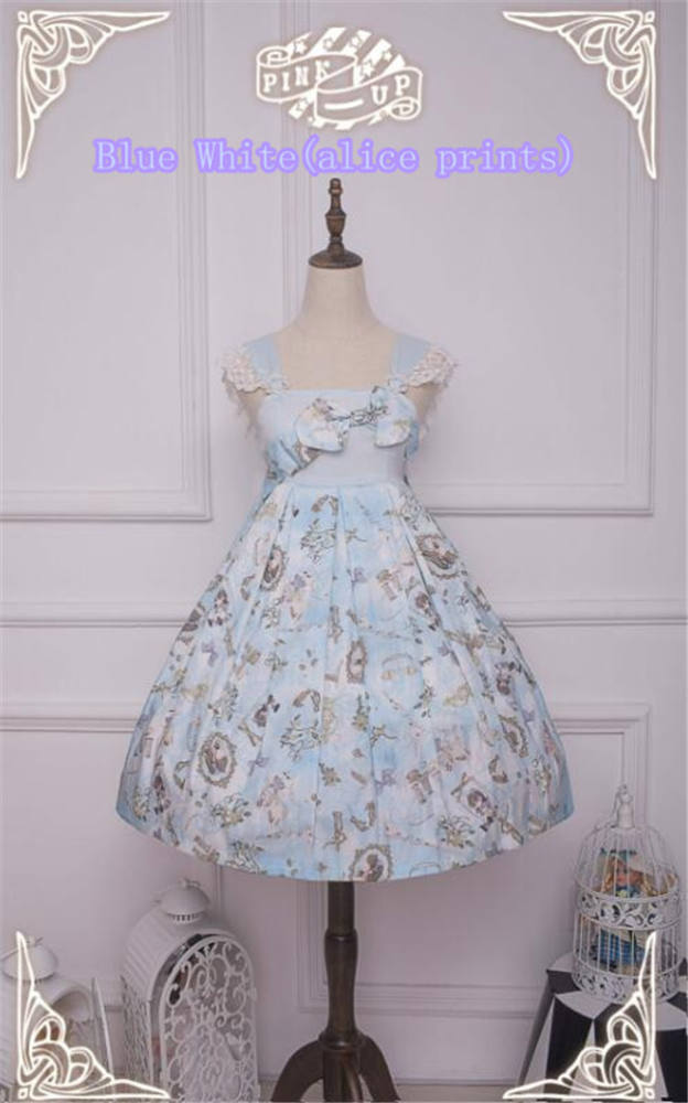 Weird Alice~ Lolita Printed JSK -Custom-tailor Pre-order  Closed