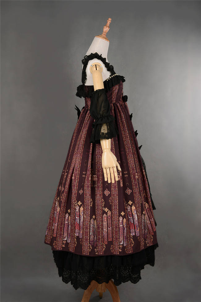 Byzantium~ Elegant Lolita JSK Dress with Front Open Design