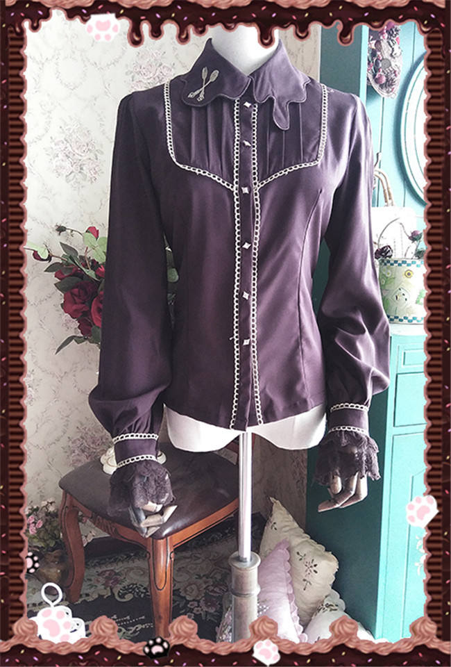 Infanta High Density Chiffon Lolita Long Sleeves Blouse