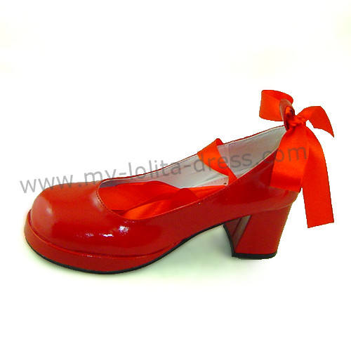 Square Heel Sash Belt Lolita Shoes
