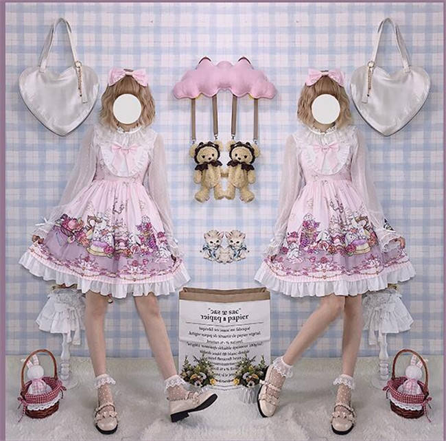 Afternoon Tea Rabbit Sweet Slight High Waist Jumper