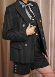 Stripe Series -Ouji Lolita Full Set [--Coat + Vest + Short Pants --]