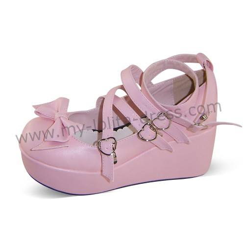 Black High Platform Lolita Shoes