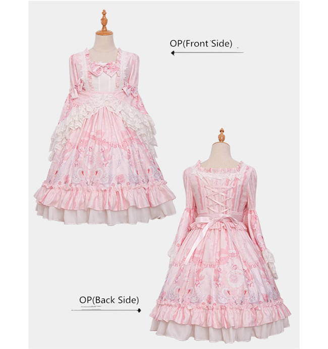 Magic Tea Party ~Swan Lake~ Classic Lolita OP/JSK-Ready Made