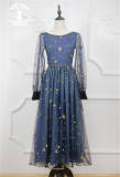 Starry Sky-~ Classic Embroidery Lace OP Dress -OUT