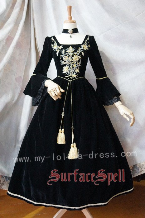 Bourbon Dynasty Series Baroque Embroidery Lolita OP Dress $132.99