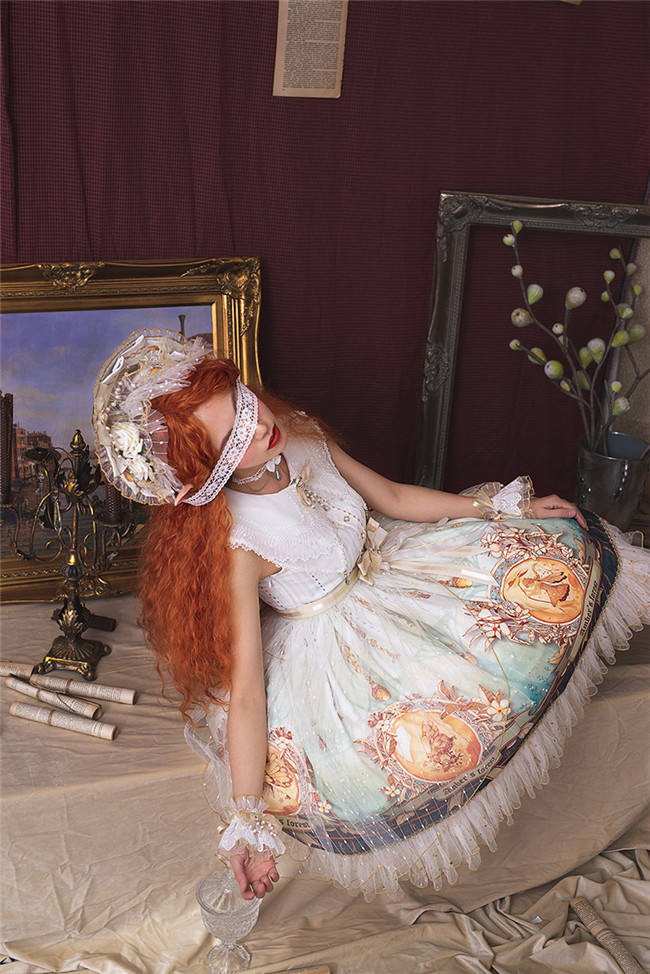 SIKA Lolita ~Glaeser Forest Lolita JSK/OP-White OP M in Stock
