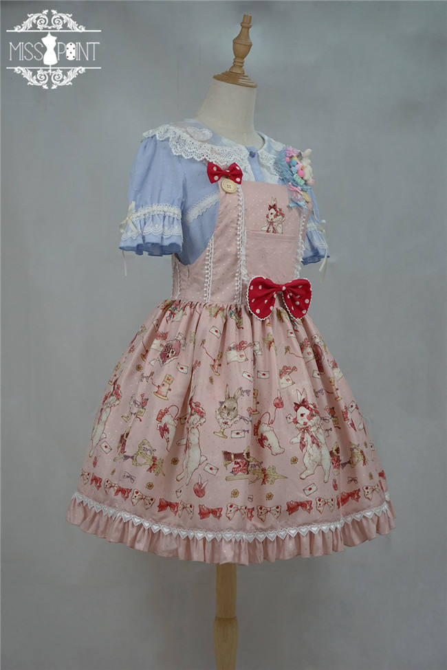 Miss Point ~The Tailor Rabbit Lolita Salopette  Beige Size S In Stock