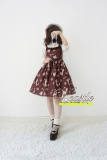 Chocolate Bear~ Sweet Lolita Jumper Dress out
