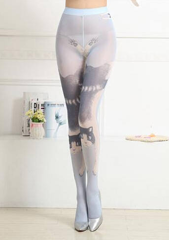 Japanese Grimoire Sweet Cats Prints Lolita Tights -Clerance