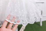 Elegant Embroidery Organza Lolita Petticoat Short/Long Version -Ready Made