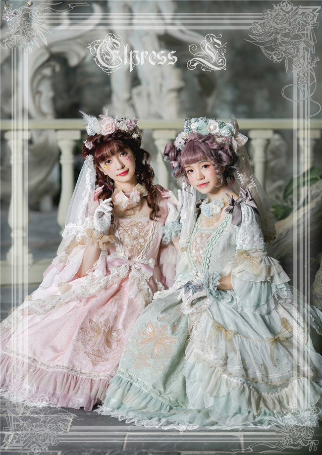 レビュー高評価商品 Elpress + OP Lolita Embroidery Kingdom Fairy ~The L ワンピース