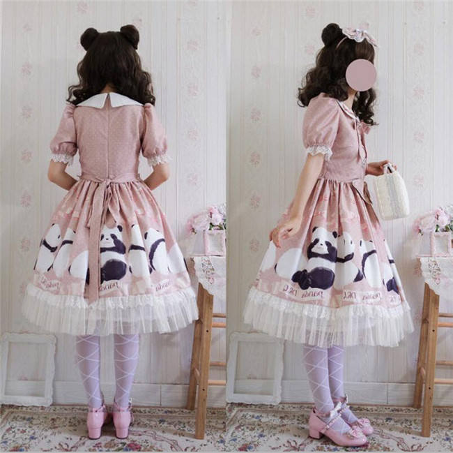 Panda Theme Sweet Lolita OP/JSK-Pre-order Closed