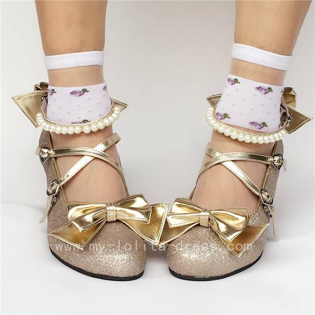 Antaina Tea Party Glitter Lolita Shoes
