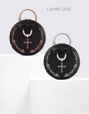 LovelyLota~ Gothic Cross Lolita Bag -2 Ways Preorder
