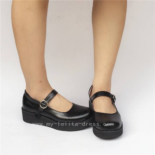 Gothic Black Soryu Asuka Langley Shoes