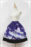 At the beginning of January ~ Lolita Printed Haori + Skirt Purple L In Stock