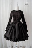 Pure Color Lolita Short/Long Sleeves OP Dress -Middle Version/Long Version -Pre-order Closed