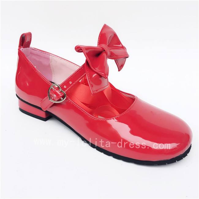 Black Long Belt Lolita Shoes