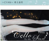 Cello in the Stars~ Lolita Above Knee Socks