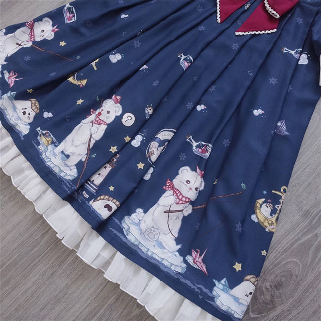 LeMiroir~Polar Bear ~Printed Lolita OP-Pre order Closed