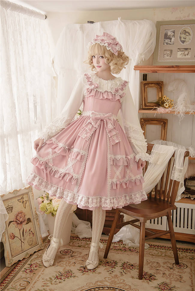 Little Dipper Cream Crispy~ Classic Lolita JSK Dress -Ready Made