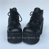 Ankle Boots Matte Black Lolita High Platform Shoes