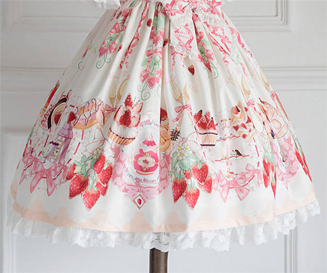 Strawberry Feast- Sweet Lolita JSK