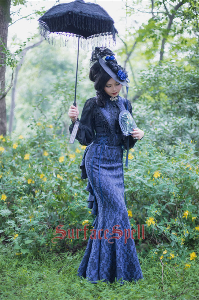 Surface Spell ~Nyx Gothic Lolita Fishtail Skirt Mermaid Style