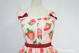 Sweet Strawberry~ Sweet Lolita High Waist JSK Dress  -out