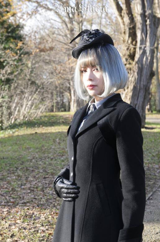 Time~ 2018 Winter Slim Wool Coat -out