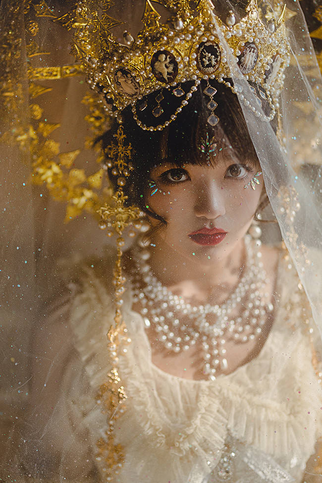 Secret Garden In Midsummer ~Elegant Lolita Bridal Dress -Ready MADE